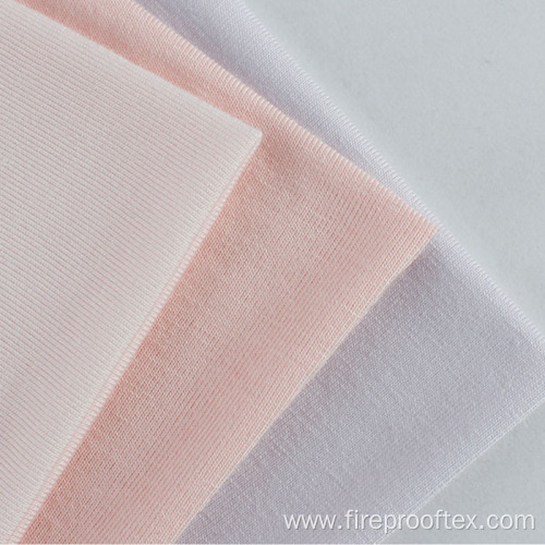 Permanent Fireproof cotton spandex blend knitted fabric